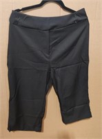 XL Estink Women's Comfort Waist Capri Pants, Black
