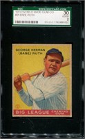 1934 Goudey Babe Ruth #28. SGC Graded.