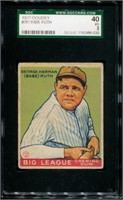 1933 Goudey Babe Ruth #181. SGC Graded.