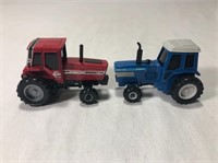 2 Small Diecast Tractors