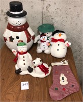 Miscellaneous Snowman Decor & Stocking