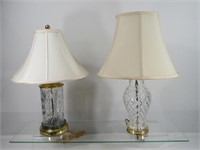 2 WATERFORD LAMPS: