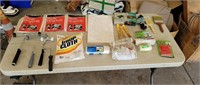 Painting Supplies and Security Light