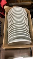 21 count 9 inch white plates