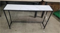 43"x9"x29" Metal Framed Console Table With