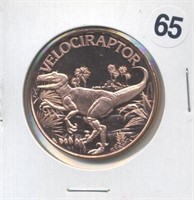 Velociraptor One Ounce .999 Copper Round
