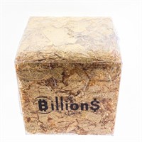 Billions Square Cube  24kt .9999 Fine Pure Gold Le