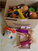 Box Of Vintage Toys - Fisher Price, Barbie,