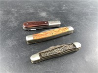 3 Vintage pocket knives: Barlow, and an Imperial