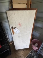 Wooden Cabinet & Contents