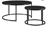 1 lot 2 pcs Round Nested Coffee Table in