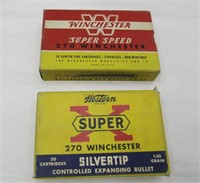 36 Rounds Vintage 270 Winchester Ammo - NO SHIP