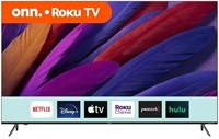 onn. 75” 4K UHD LED Frameless Roku Smart TV