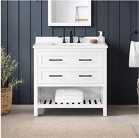 Autumn 36 in. Single Sink Bath Vanity in White