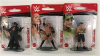 3 Sealed WWE Micro Collection Figures