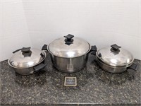 Lot of Rena Stainless Cooking Pots