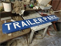 Wooden Trailer Park Sign – 6 Feet x 1 Foot –