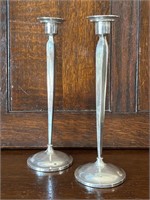 Very Pretty Sterling Silver Weighted Candlesticks