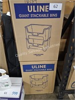 2- uline giant stackable bins