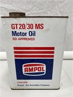 Ampol 1 gallon GT oil tin