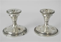 Sterling Silver Candlestick, Weighted (pr), 169.1g
