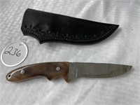 S.S. Osborne Straight Blade Knife w/sheath