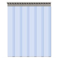 VIZ-PRO 6PCS Strip Door Curtain, 84" Height X 36"