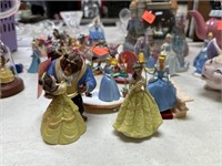 LOT OF BEAUTY & THE BEAST CINDERELLA FIGURINES