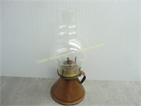 Copper  Base 11.5'' Banner Oil Lamp