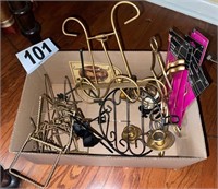 Assortment of Various Easels & Plate Hangers(LR)