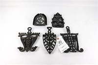 5 Cast Iron Trivets