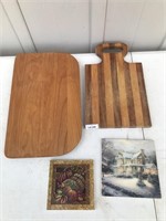 Wood Cutting Boards and Hot Plates