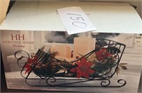 Heritage home holiday holiday sleigh w/ led