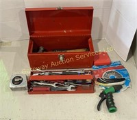 Tool Box, Wrenches, Hammers, Tape Measure,