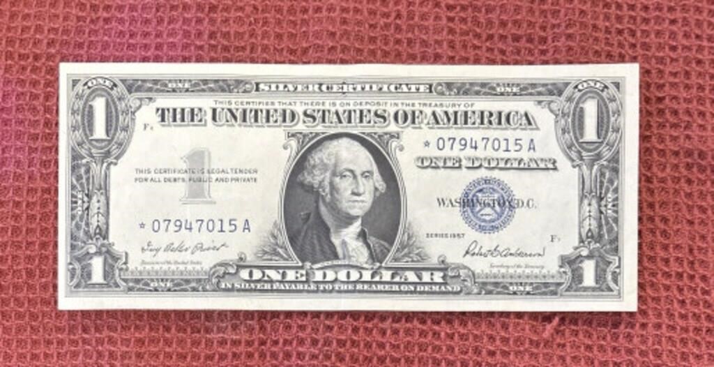 1957 $1 SILVER CERTIFICATE STAR NOTE