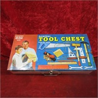 Toy tin Tool box.