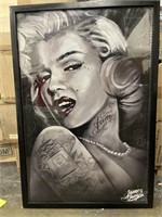 Marilyn Monroe Poster in Frame