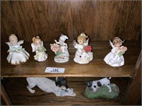 Five Angel Figurines