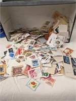 Shoebox of Vintage Stamps