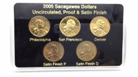 2005 Sacagawea Dollars Uncirculated, Proof &