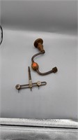 Vintage hand drill w/hole cutter