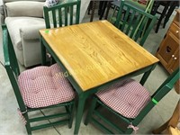 OLD HICKORY OF MARTINSVILLE TABLE WITH 4 CHAIRS