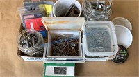 HARDWARE - SCREWS, WASHERS, STAPLES, NAILS, MISC