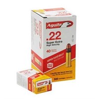 Aguila .22 SuperExtra, .22LR, HVSP 40Gr, 500 Brick