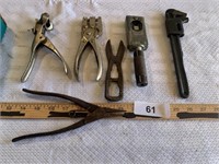 (2) Punches, Pliers & other