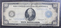 1913 $10 Federal Reserve note