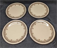 4 Retired Fine China Lenox Lace Point Dinner Plate