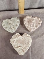 ISABEL BLOOM HEARTS LOT OF 3