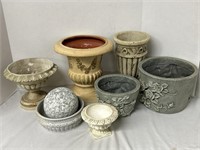 Variety Of Decorative Planter Pots (Paint is