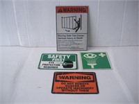 Safety Signs  largest  9x14 inches